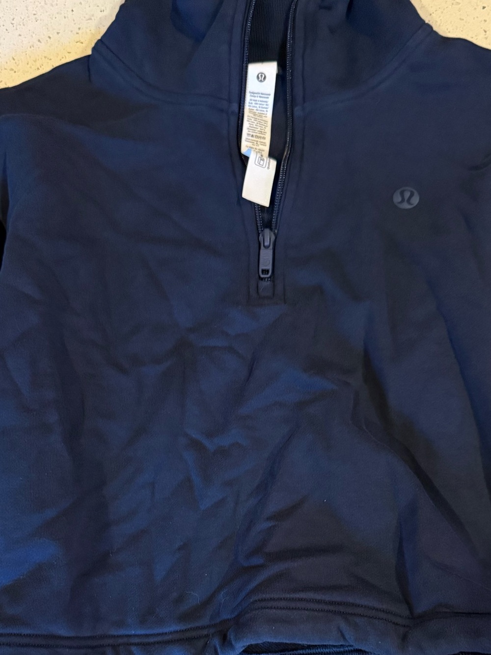 lululemon athletica Navy Quarter-Zip Pullover